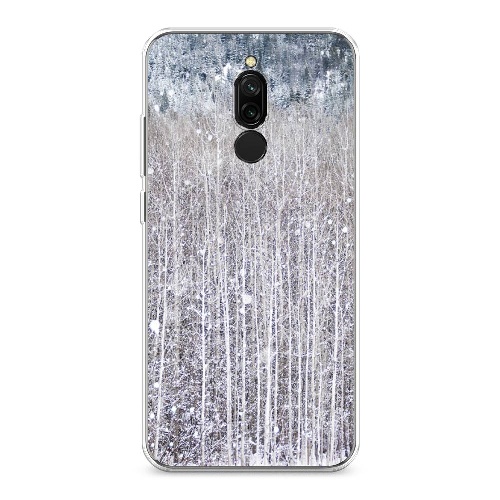 

Чехол для Xiaomi Redmi 8 "Снежный лес", Бежевый;серый;белый, 37150-5