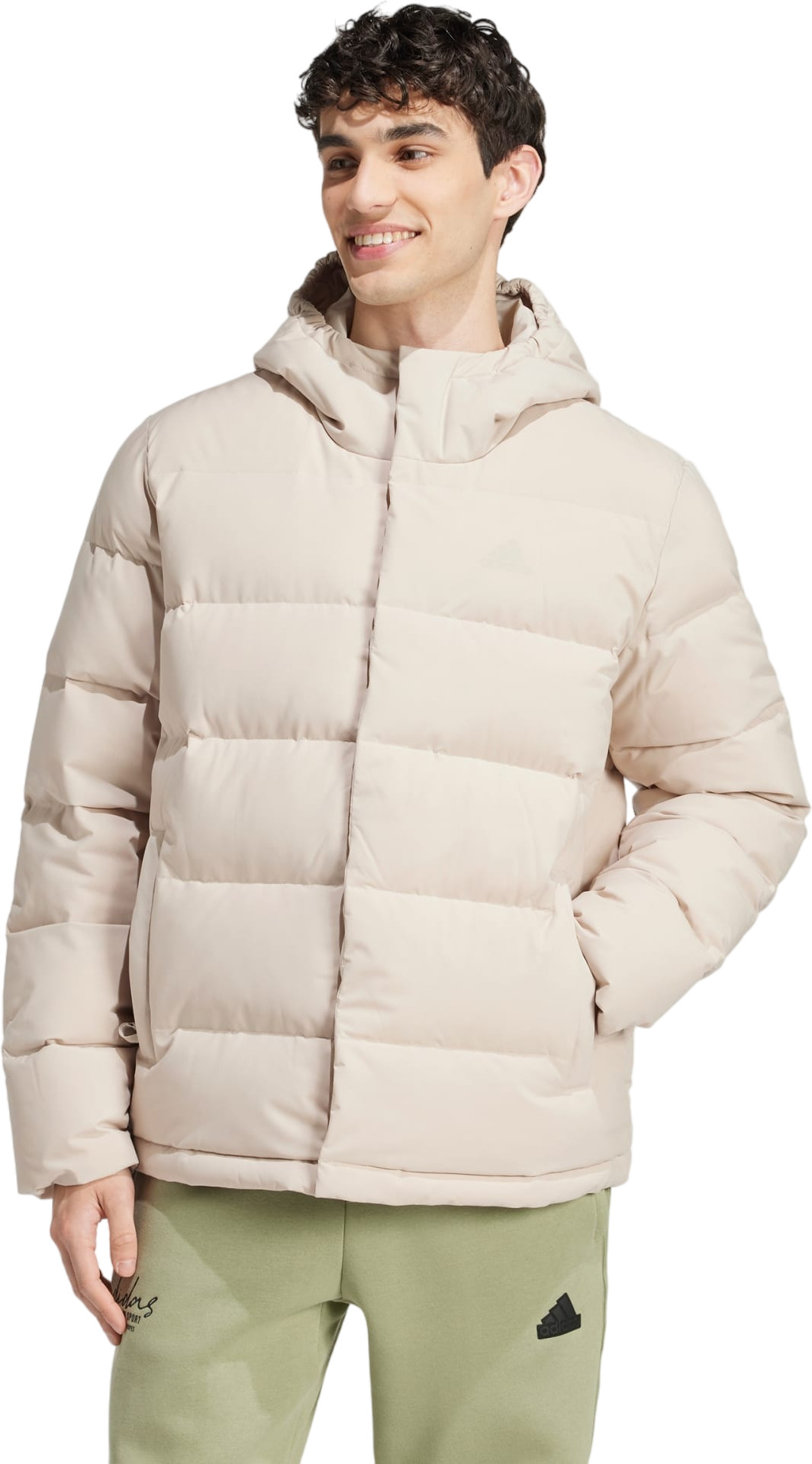 

Пуховик мужской adidas HELIONIC HO JKT бежевый 2XL, HELIONIC HO JKT