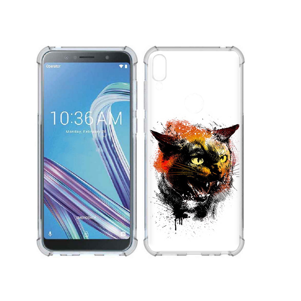 Чехол MyPads Tocco для Asus ZenFone Max Pro (ZB602KL) сиамский кот