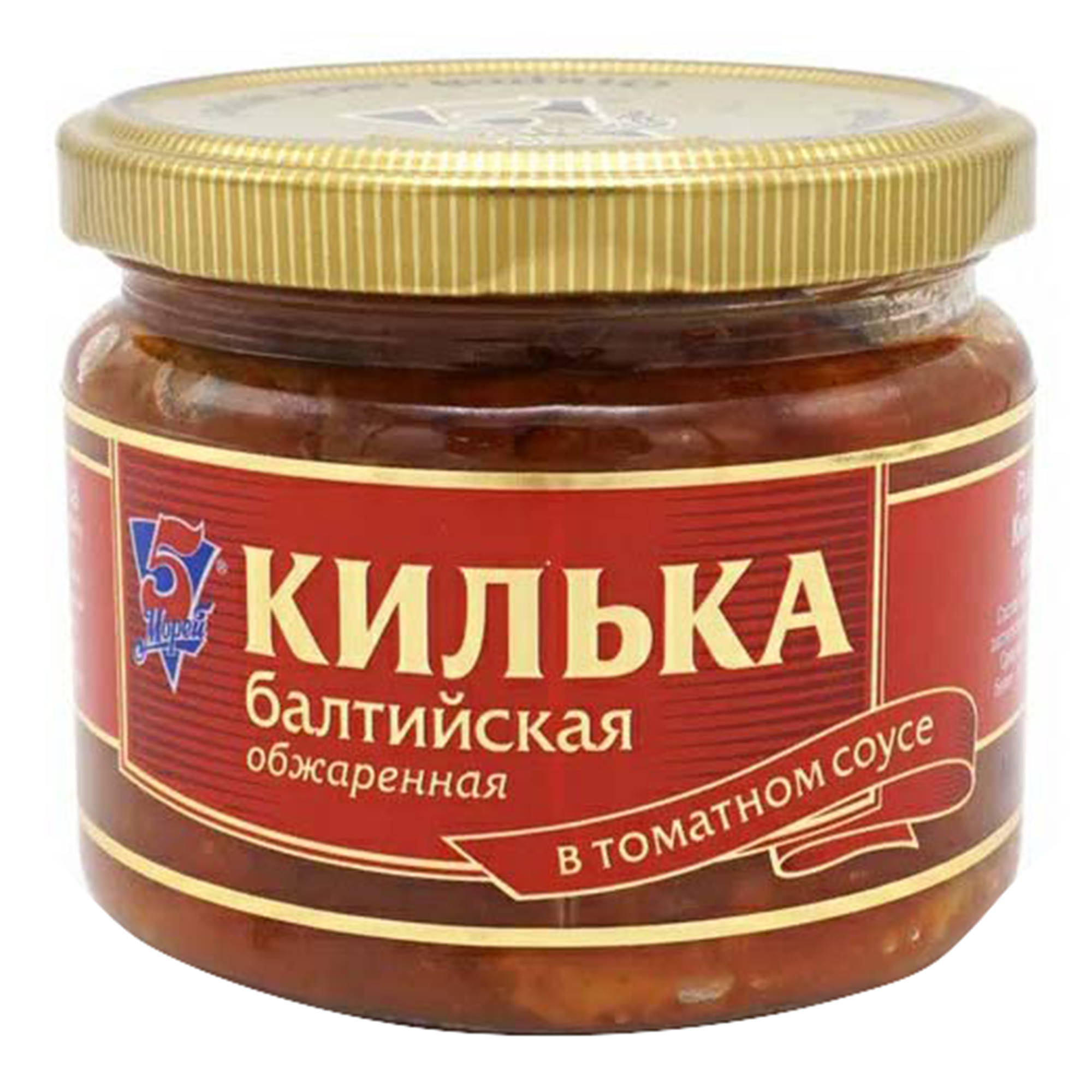 Килька 5 Морей обжаренная, в томатном соусе, 270 г