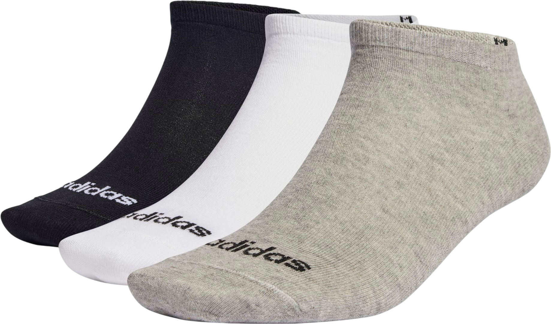

Комплект носков мужских adidas T LIN LOW 3P черных S, Черный, T LIN LOW 3P