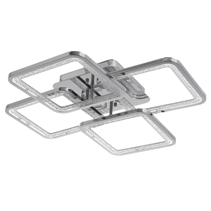 

Люстра с ПДУ 1837/4SL LED 144Вт 3000-6000К диммер серебро 59х59х11 см
