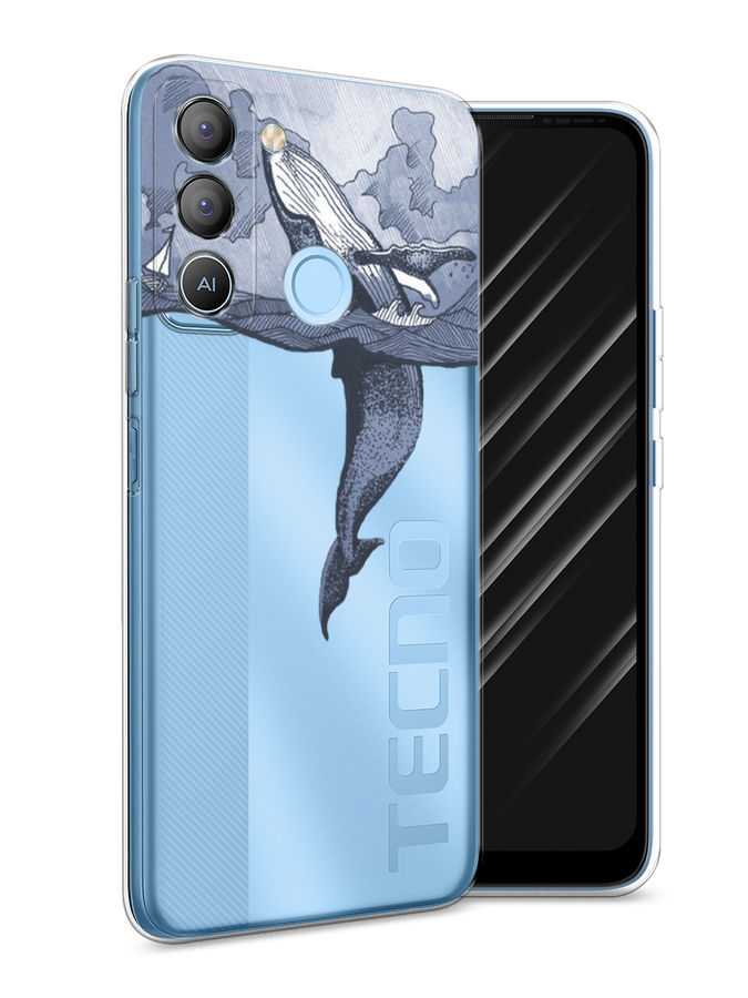 

Чехол Awog на Tecno POP 5 LTE "Два измерения", Голубой;черный;прозрачный, 303050-7