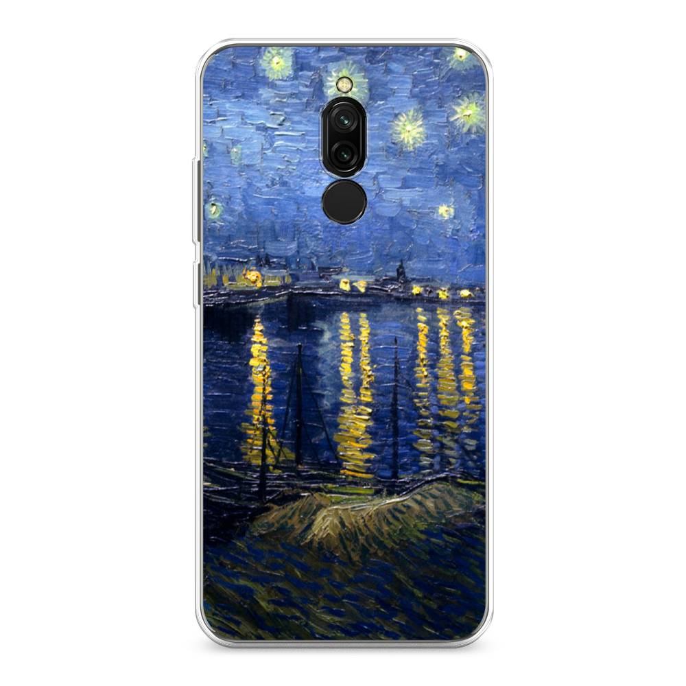 

Чехол для Xiaomi Redmi 8 "Звездная ночь над Роной", Синий;желтый, 37150-4