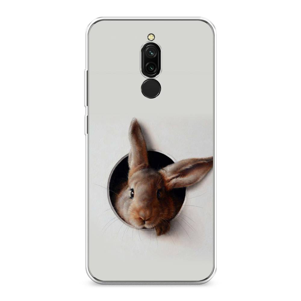 

Чехол для Xiaomi Redmi 8 "Любопытный кролик", Серый;коричневый, 37150-1