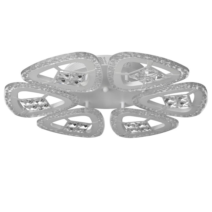 

Люстра с ПДУ 1547/6WT LED 96Вт 3000-6000К диммер белый 48х48х7 см