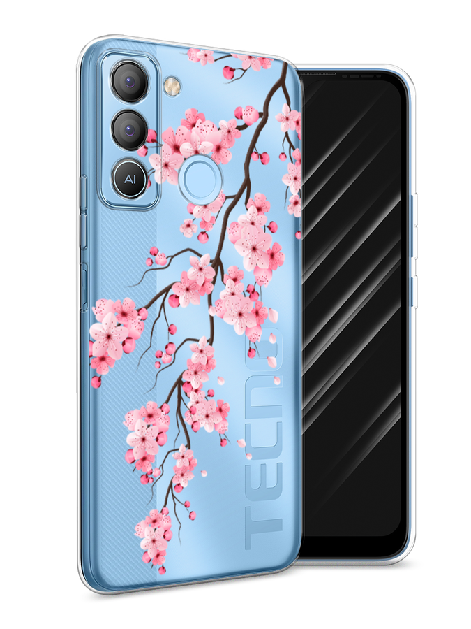 

Чехол Awog на Tecno POP 5 LTE "Розовая сакура", Розовый;белый;коричневый, 303050-8