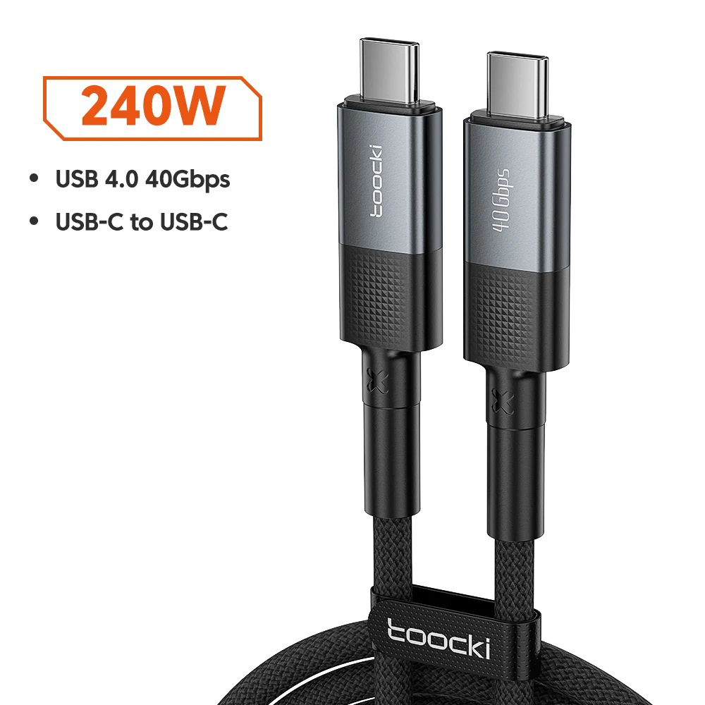 

Кабель USB Type-C - USB Type-C Toocki TXCTT1-GS0G 1 м черный, TXCTT1-GS0G