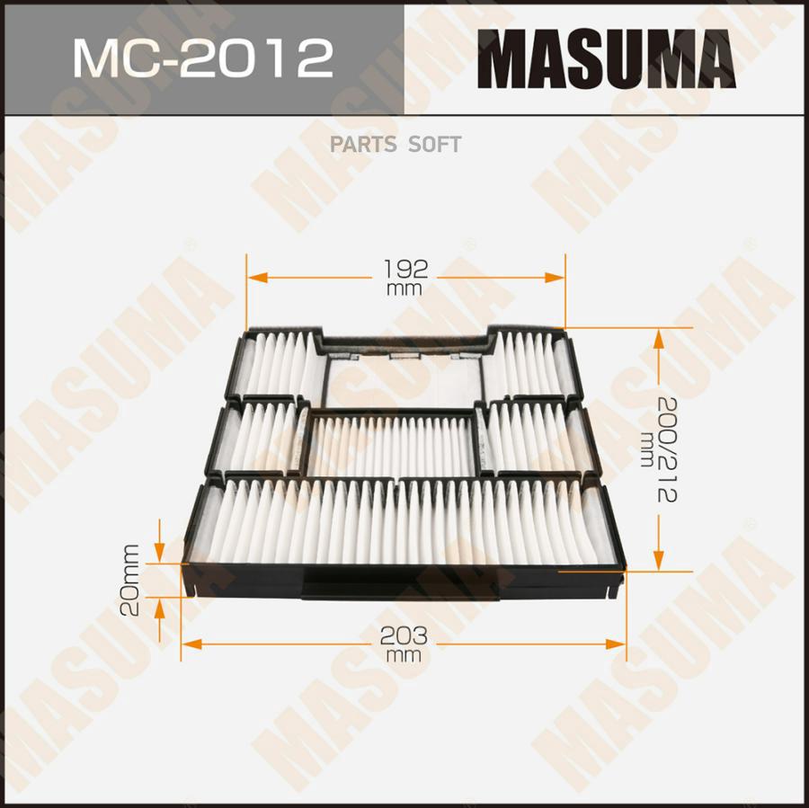 

Фильтр Салона Masuma Mc-2012 Masuma арт. MC-2012