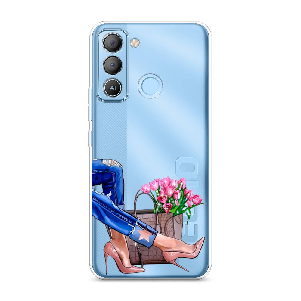 

Чехол Awog на Tecno POP 5 LTE "Каблучки", Синий, 303050-7