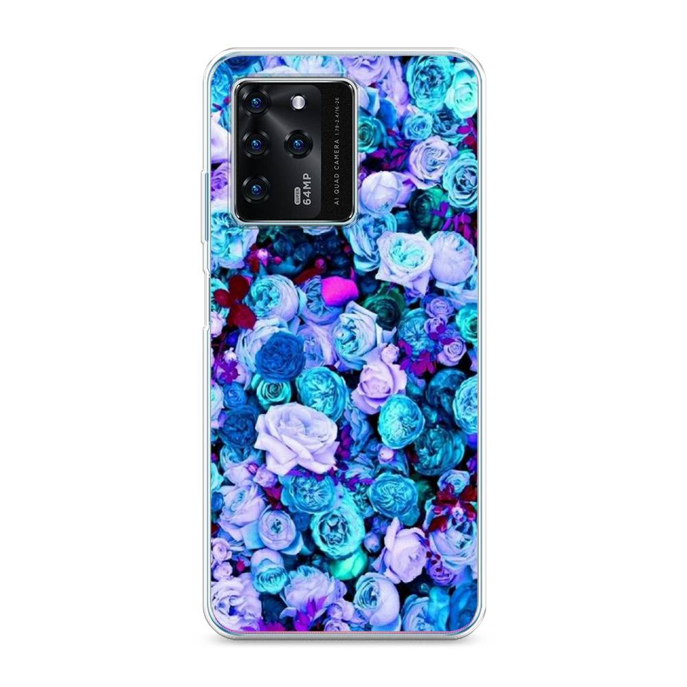 

Чехол на ZTE Blade V30 "Цветочный ковер", Фиолетовый, 135350-2
