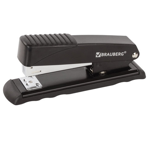 

Степлер Brauberg Office, №24/6 - 26/6, до 30 листов, черный, металлический (228611), 12шт.