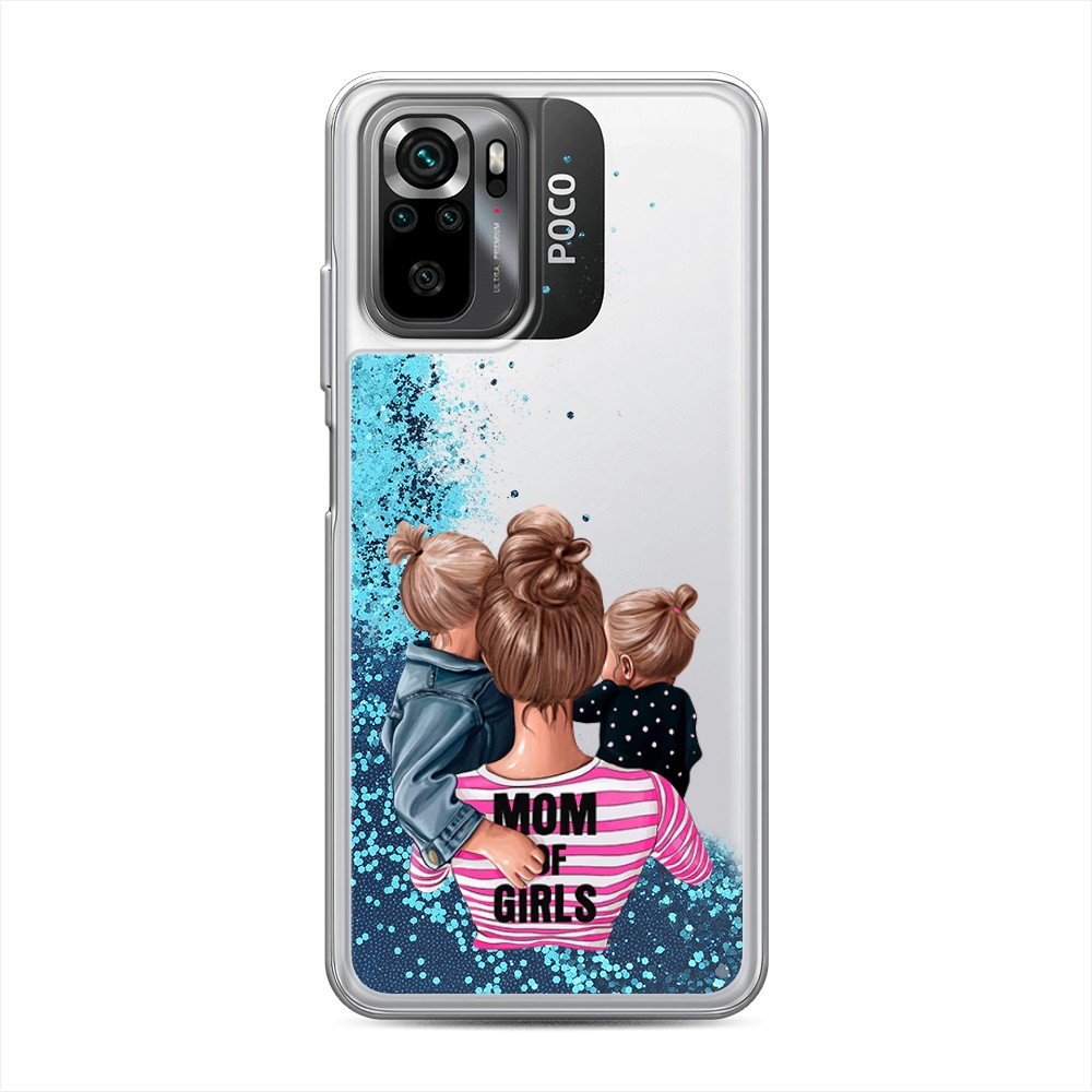 

Чехол Awog на Xiaomi Redmi Note 10/ Redmi Note 10S/ Poco M5s "Mom of Girls", Серый;прозрачный;черный, 316293-1