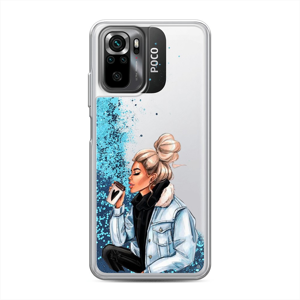 

Чехол Awog на Xiaomi Redmi Note 10/ Redmi Note 10S/ Poco M5s "Cute girl", Коричневый;бежевый, 316293-1