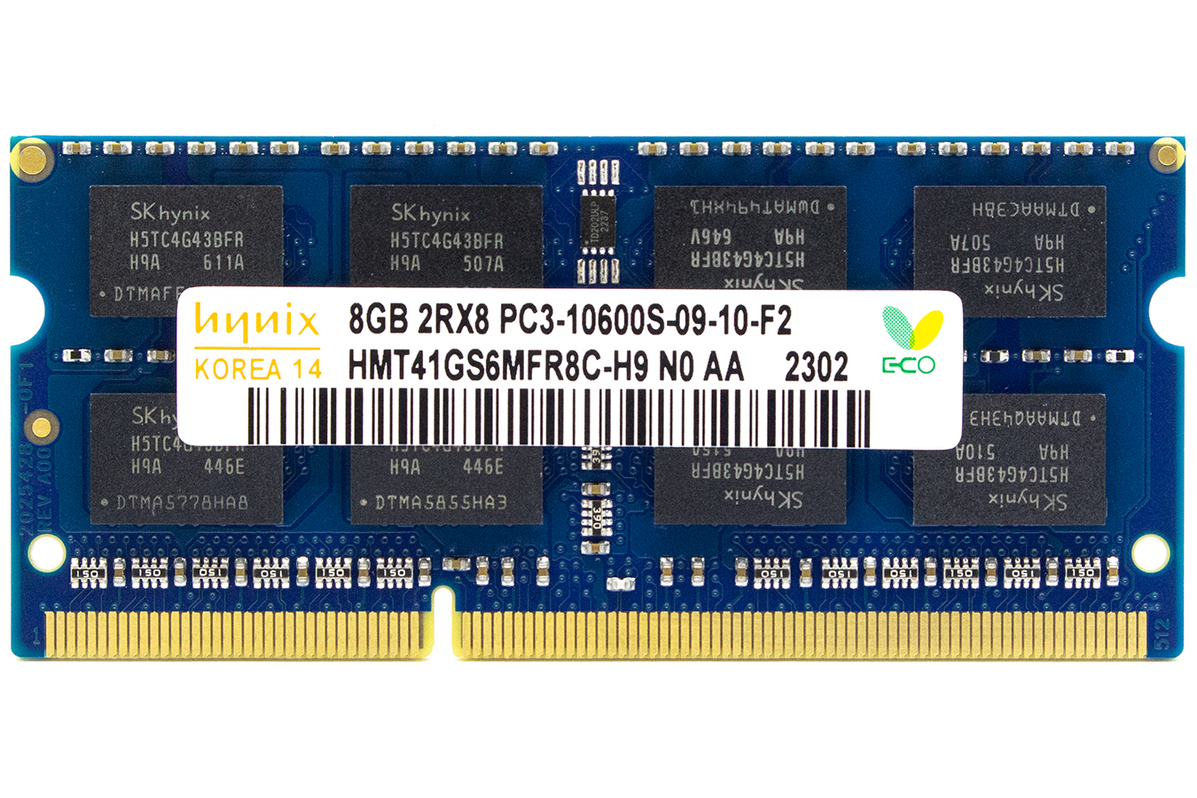 Модуль памяти для ноутбука SODIMM DDR3 8GB PC10600 1333МГц Hynix HMT41GS6MFR8C-H9