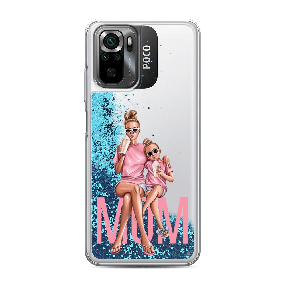 

Чехол Awog на Xiaomi Redmi Note 10/ Redmi Note 10S/ Poco M5s "Lovely mom", Бежевый;прозрачный;розовый, 316293-1