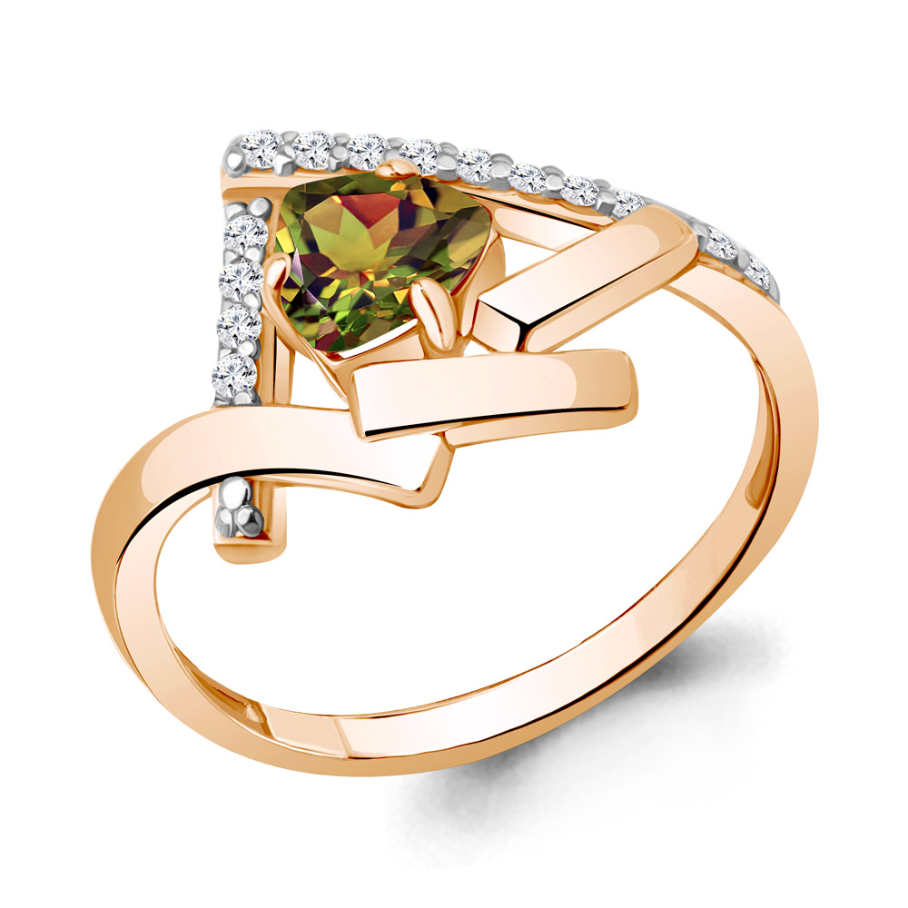 

Кольцо из серебра с фианитом Aquamarine Aquamarine 6959019А_925_з р. 18, 6959019А_925_з