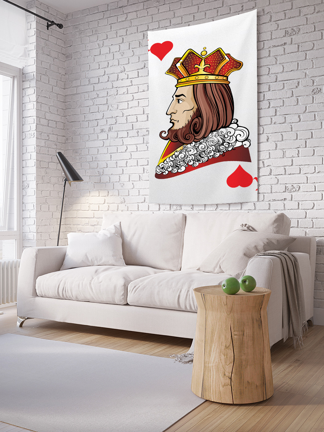

Вертикальное фотопанно на стену JoyArty Король червей 100x150 см, Король червей