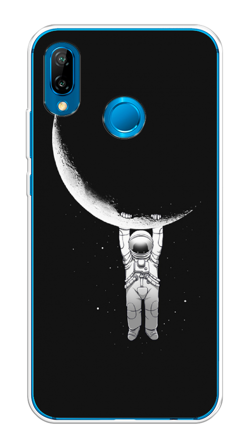 

Чехол Awog на Huawei P20 Lite "Космонавт", Белый;черный, 64450-4