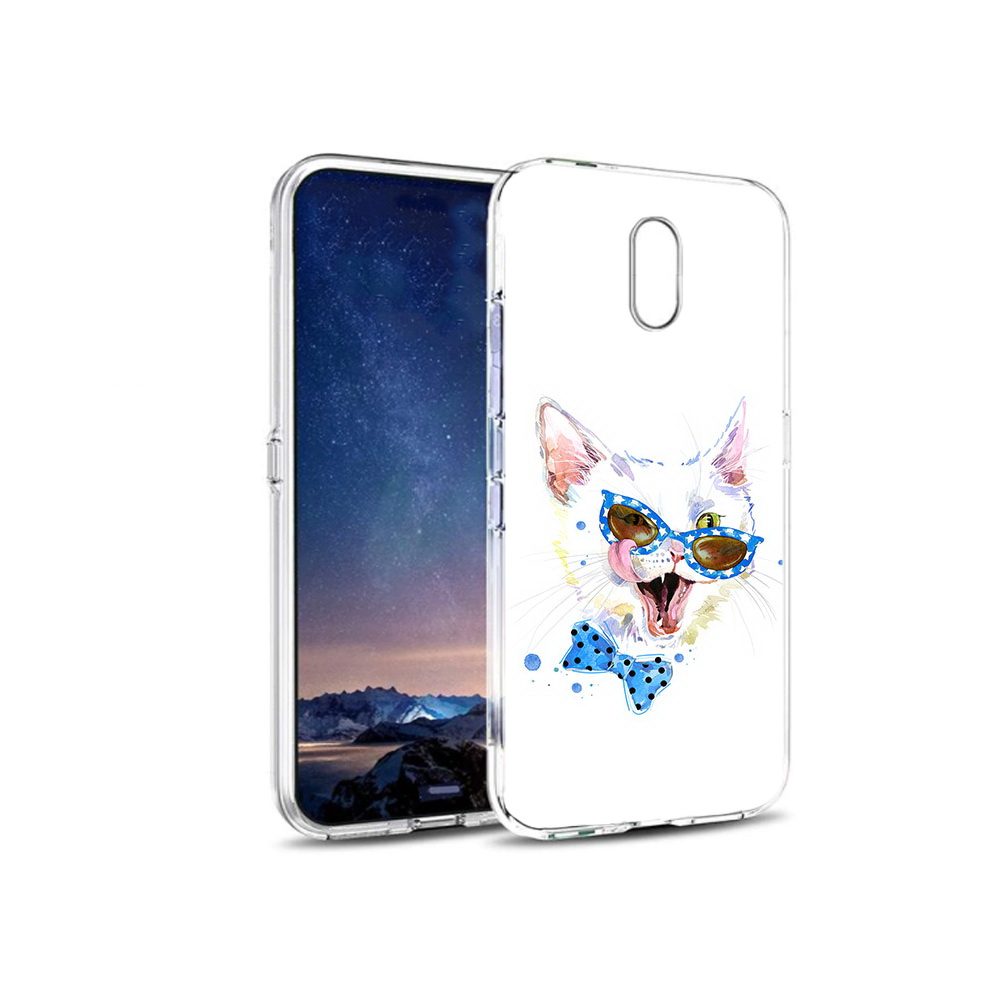 

Чехол MyPads Tocco для BQ 5016G белый кот, Прозрачный, Tocco