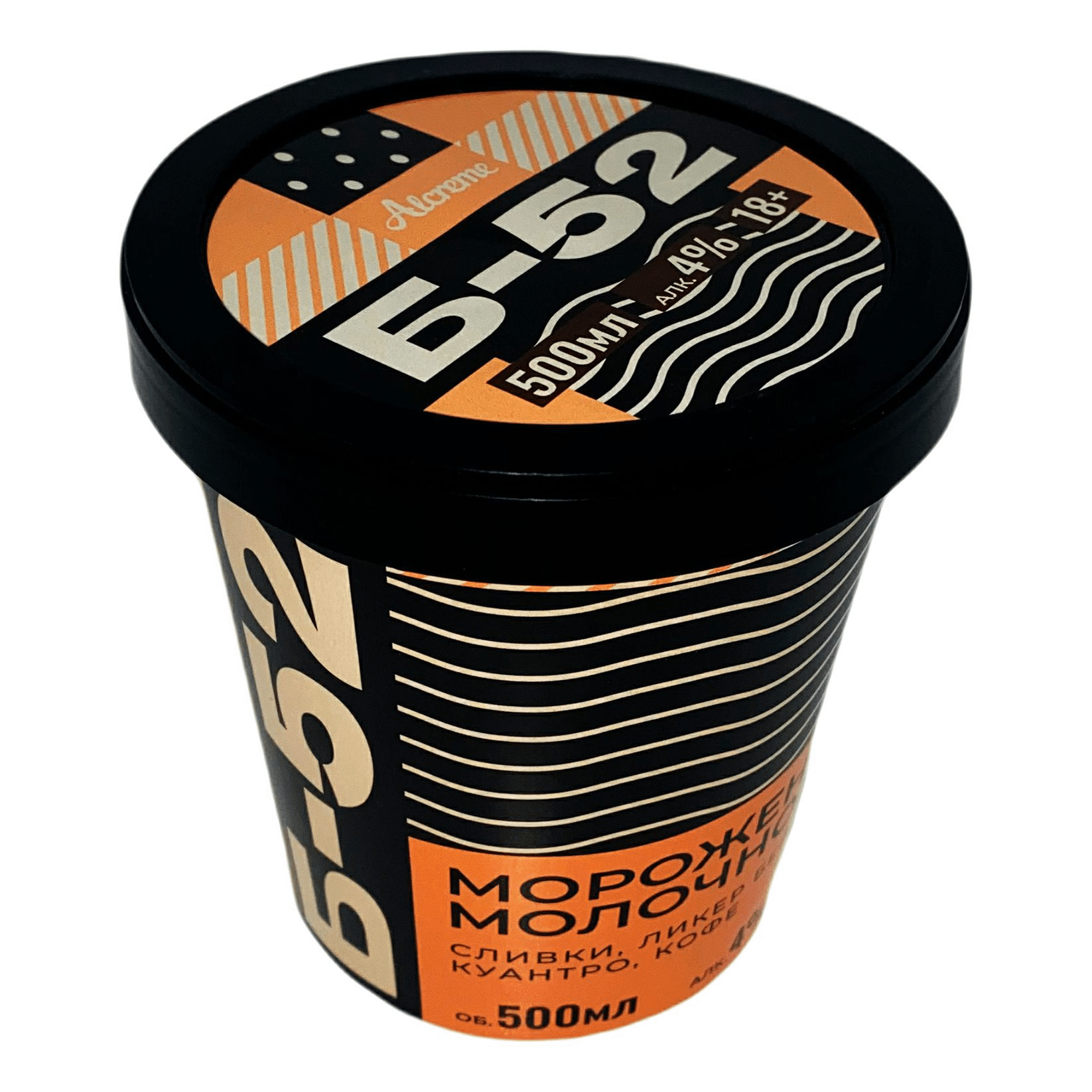 Мороженое молочное Alcreme Б-52 с добавкой алкоголя 75 150 мл 465₽