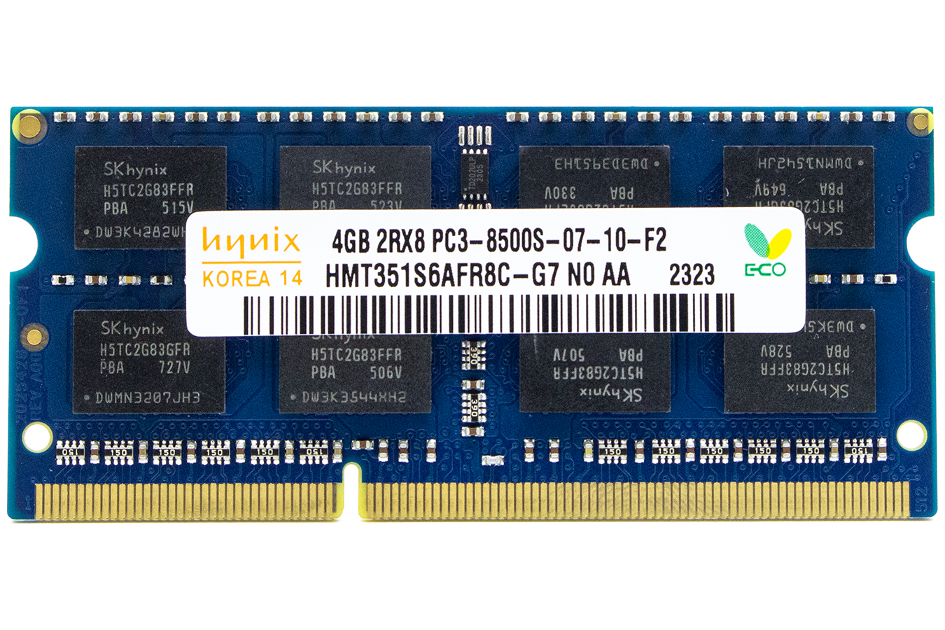 Модуль памяти для ноутбука SODIMM DDR3 4GB PC8500 1066МГц Hynix HMT351S6AFR8C-G7