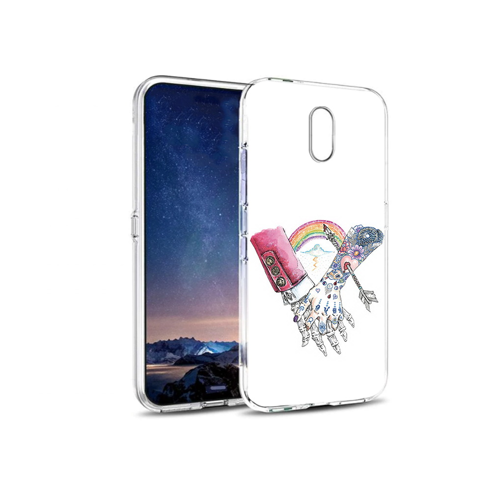 

Чехол MyPads Tocco для BQ 5016G абстракция руки в татуировках, Прозрачный, Tocco