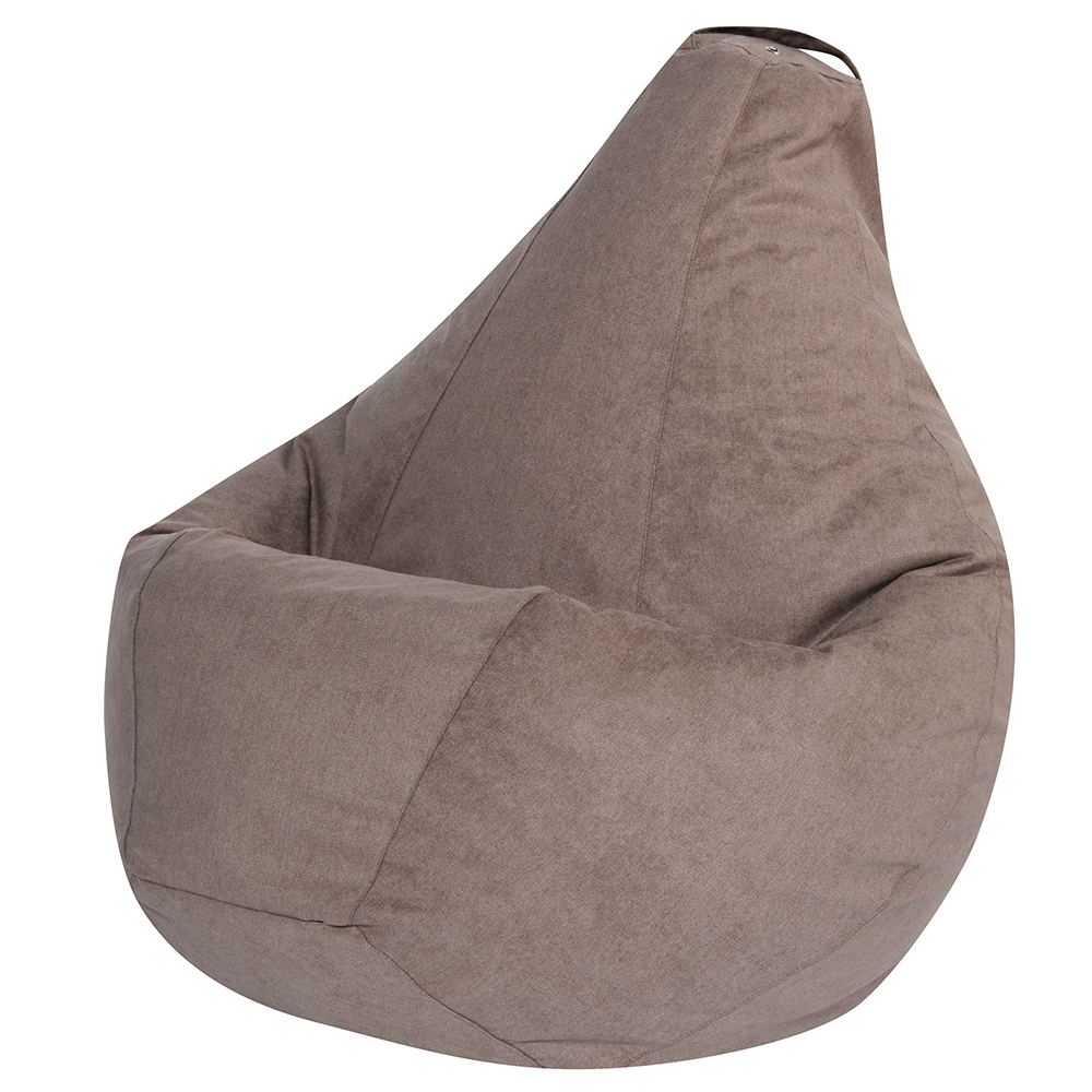 

Кресло Мешок Груша Bean-Bag Бежевый Велюр XL, Классический