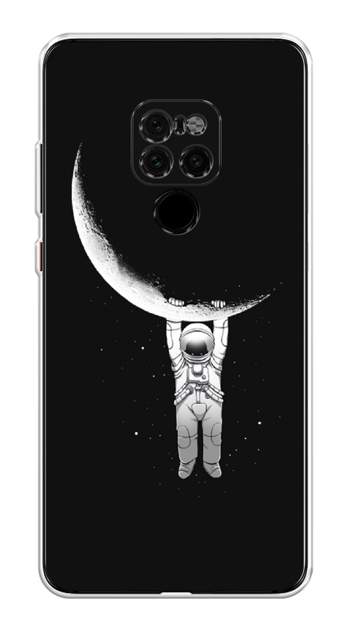 

Чехол Awog на Huawei Mate 20 "Космонавт", Белый;черный, 66850-4