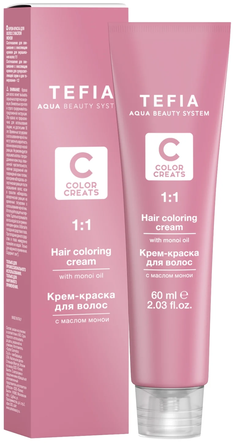 фото Краска для волос tefia color creats 6.45