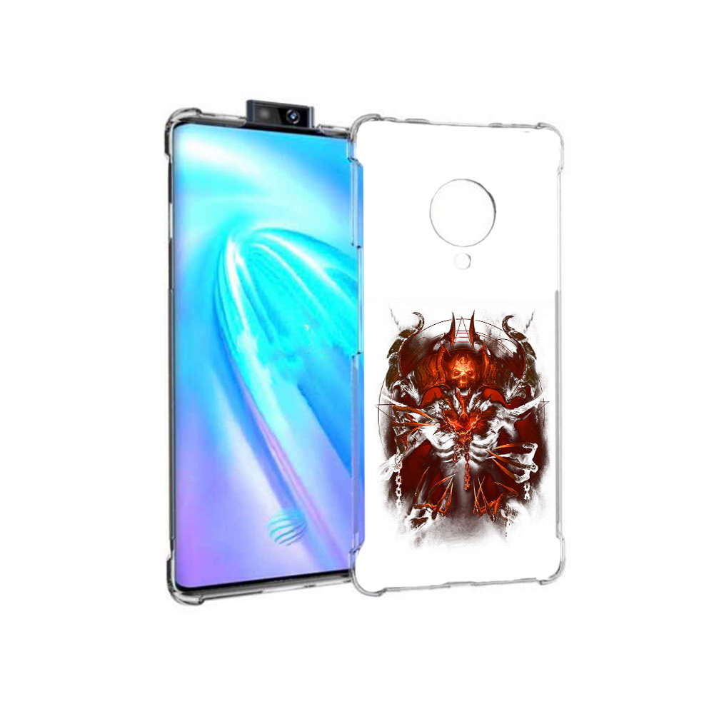 

Чехол MyPads Tocco для Vivo NEX 3 яркий демон (PT136035.381.708), Прозрачный, Tocco