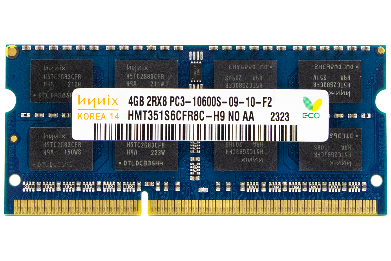 Модуль памяти для ноутбука SODIMM DDR3 4GB PC10600 1333МГц Hynix HMT351S6CFR8C-H9