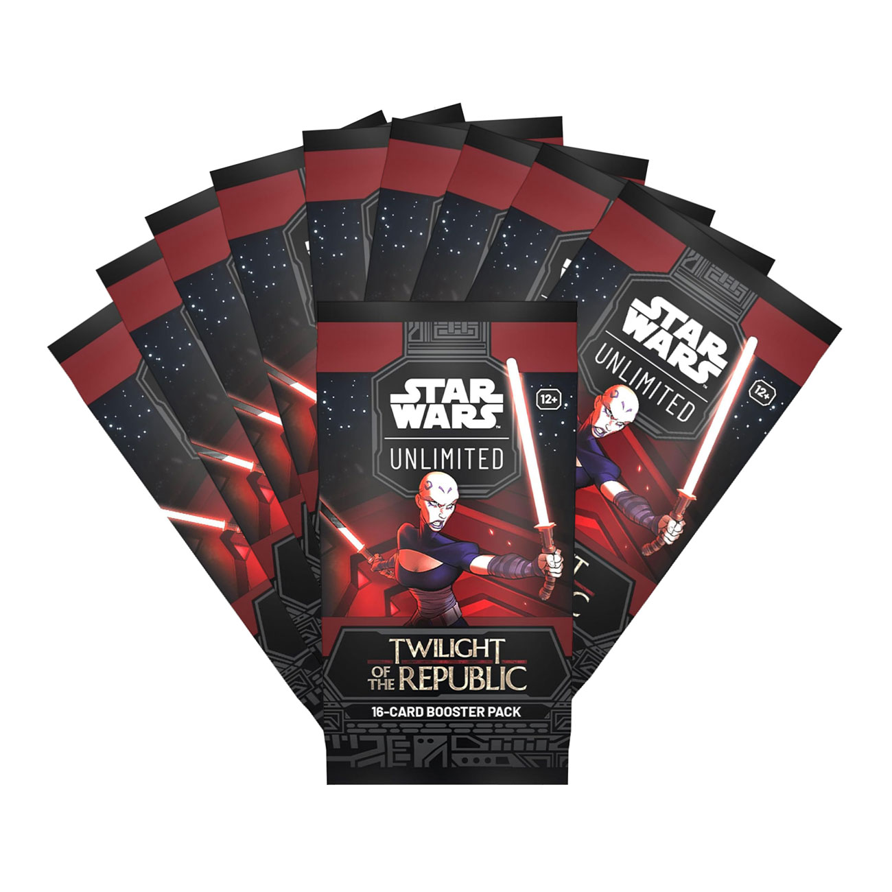 

Настольная игра Star Wars Unlimited: 10 бустеров Twilight of the Republic англ, Twilight of the Republic