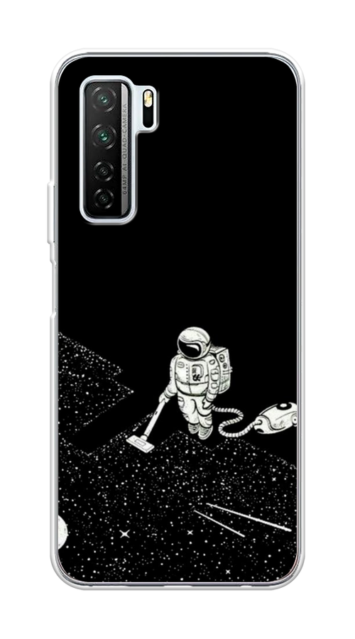 

Чехол Awog на Huawei P40 lite 5G "Космонавт с пылесосом", Белый, 6103050-4