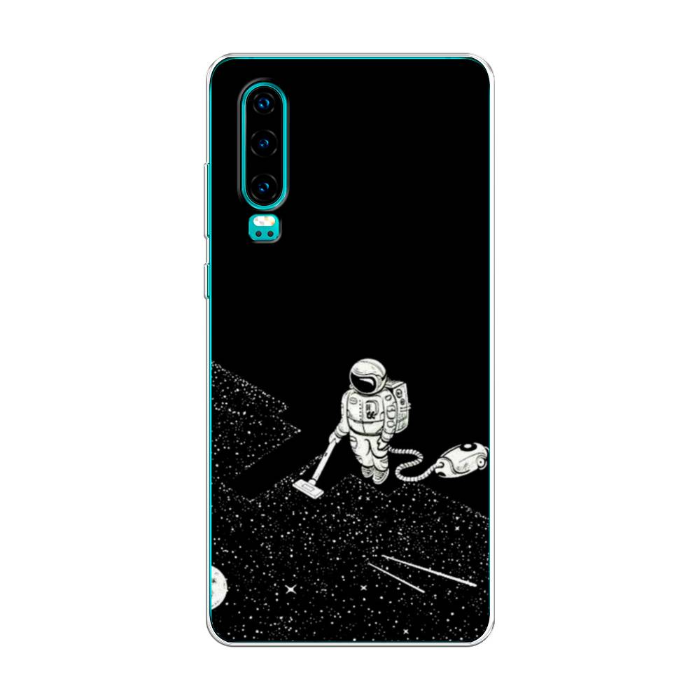 фото Чехол awog "космонавт с пылесосом" для huawei p30