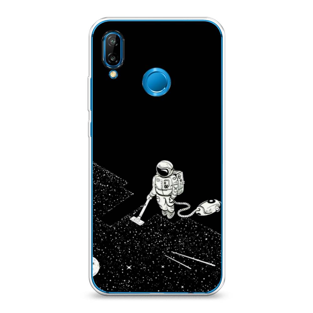 фото Чехол awog "космонавт с пылесосом" для huawei p20 lite