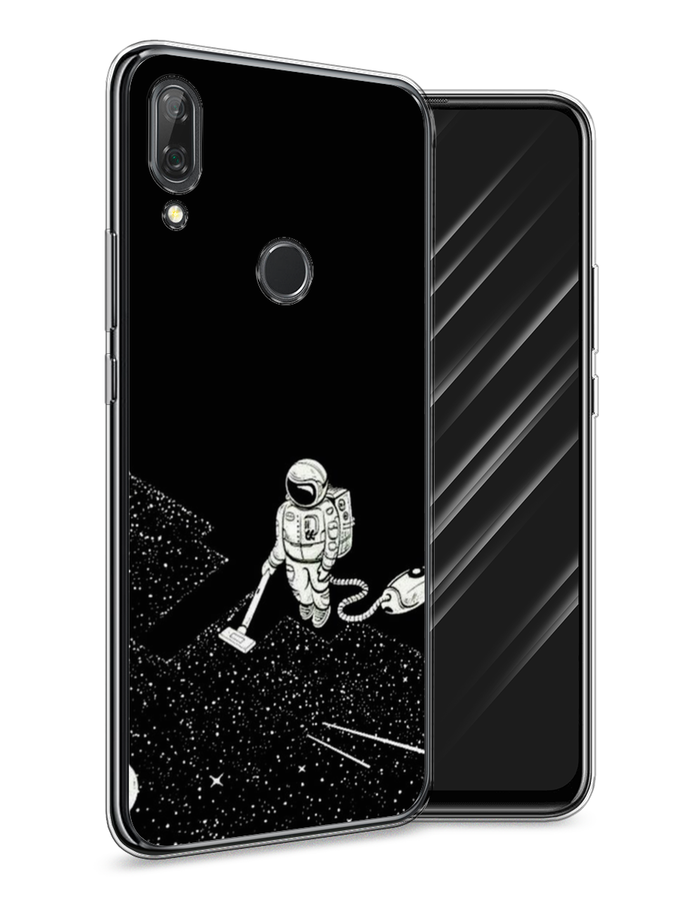 фото Чехол awog "космонавт с пылесосом" для huawei p smart z