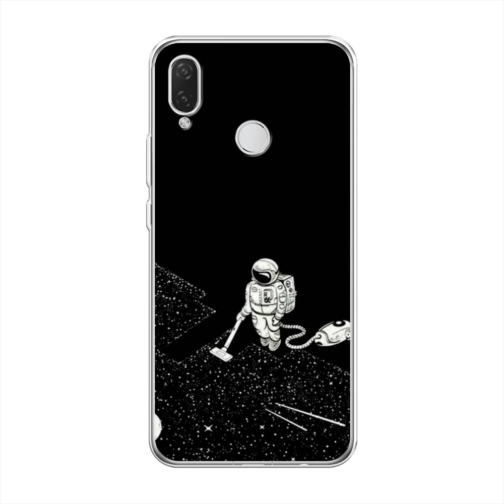 фото Чехол awog "космонавт с пылесосом" для huawei p smart plus