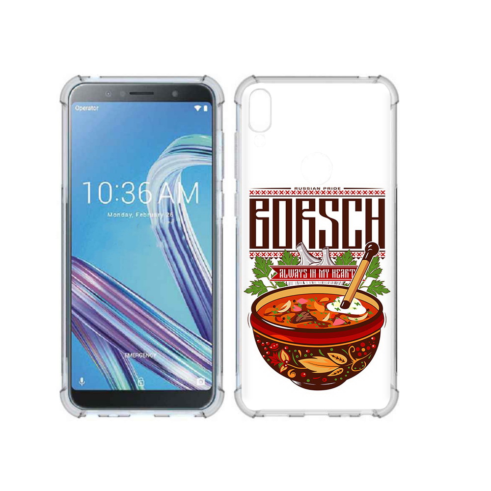 

Чехол MyPads Tocco для Asus ZenFone Max Pro (ZB602KL) русский борщ, Прозрачный, Tocco