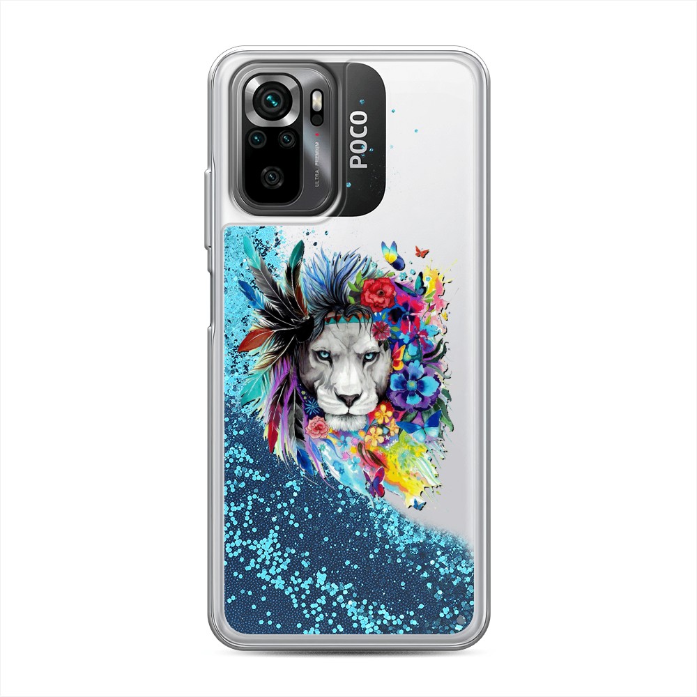 

Чехол Awog на Xiaomi Redmi Note 10/ Redmi Note 10S/ Poco M5s "Гавайский лев", Розовый, 316293-1