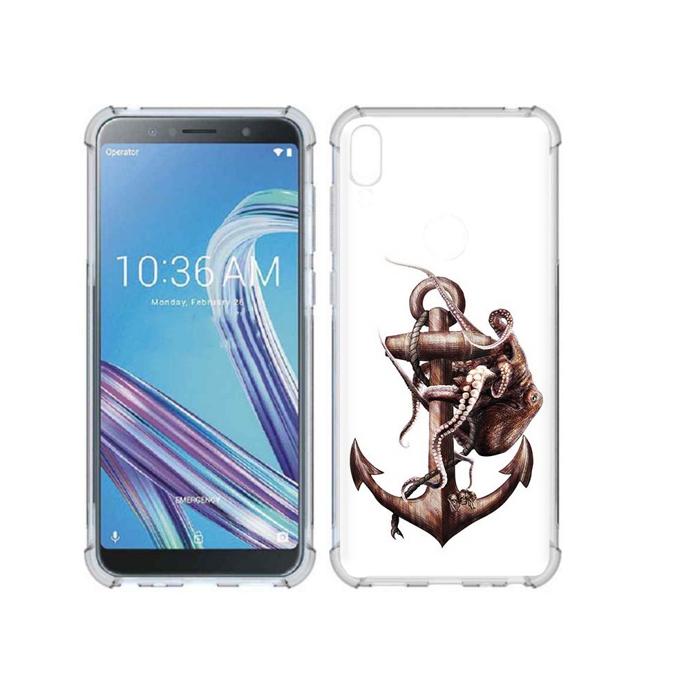 

Чехол MyPads Tocco для Asus ZenFone Max Pro (ZB602KL) ржавый якорь, Прозрачный, Tocco