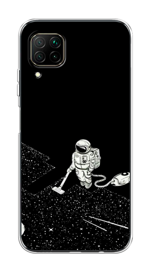 

Чехол Awog на Huawei Nova 6 SE "Космонавт с пылесосом", Белый, 611750-4