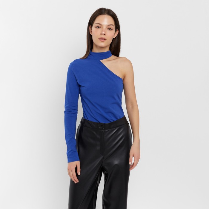 Лонгслив женский MINAKU 000735354 синий 40 RU