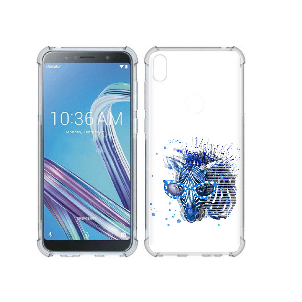 

Чехол MyPads Tocco для Asus ZenFone Max Pro (ZB602KL) расплывчатая зебра, Прозрачный, Tocco