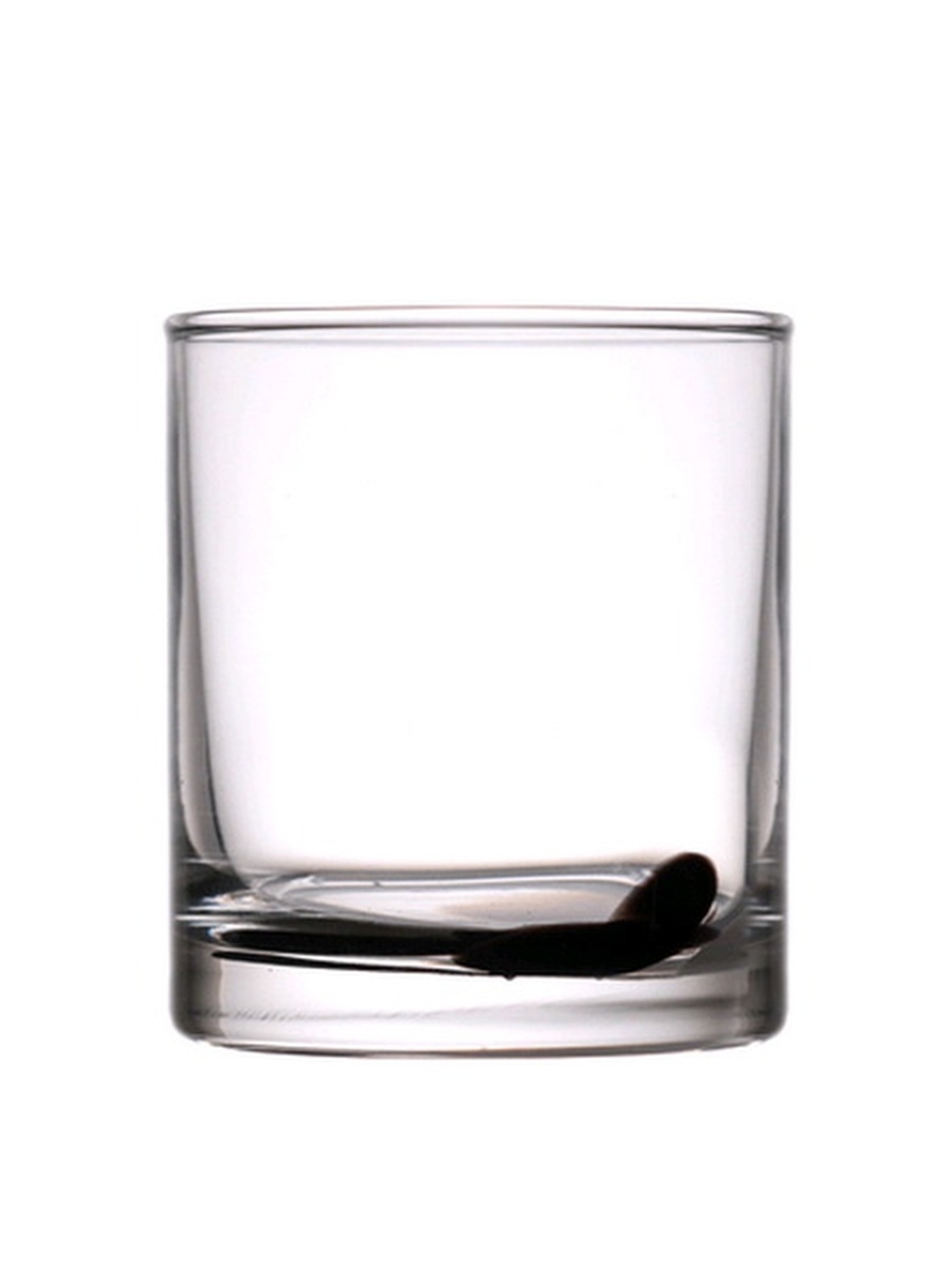 фото Набор стаканов для виски 2 шт. по 200 мл. черно-белая крошка стекло visma