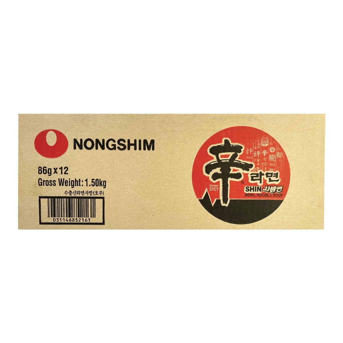 

Лапша быстрого приготовления Nongshim шин рамен, чашка 86 г х 12 шт, чашка
