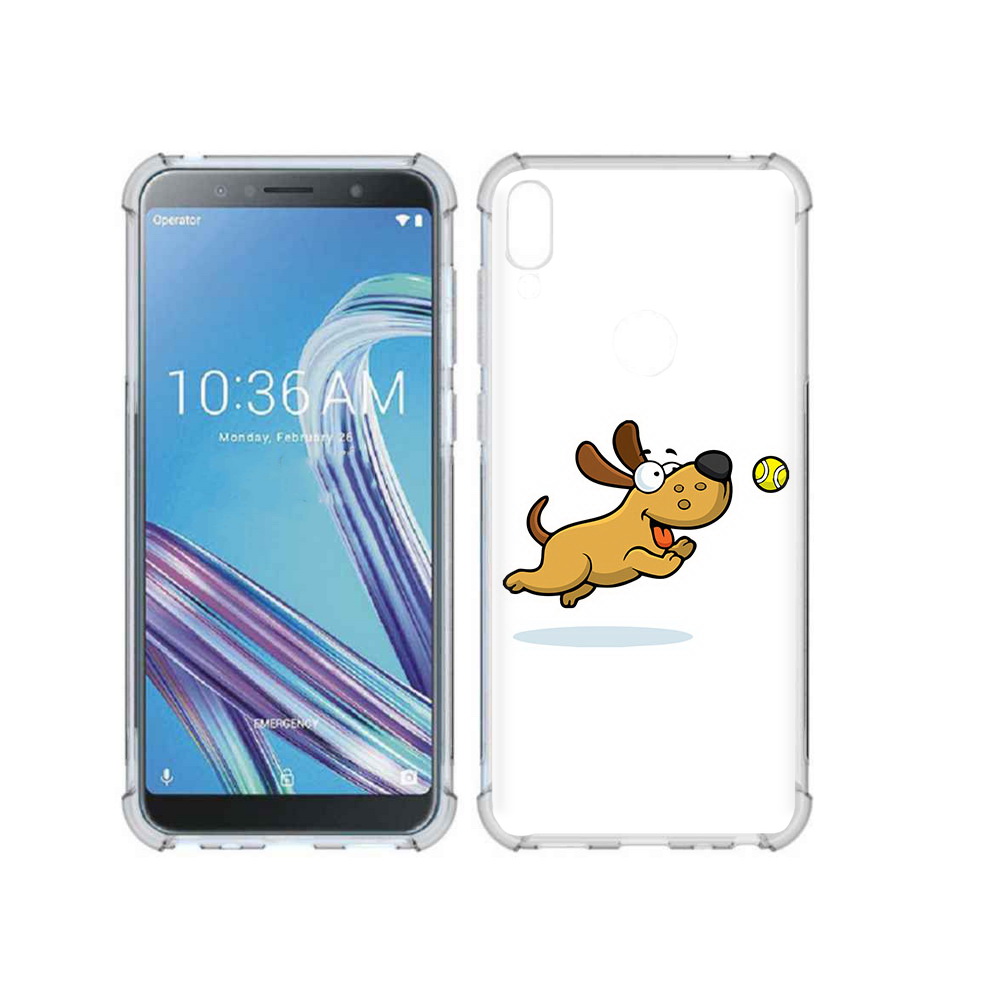 

Чехол MyPads Tocco для Asus ZenFone Max Pro (ZB602KL) пёсик, Прозрачный, Tocco
