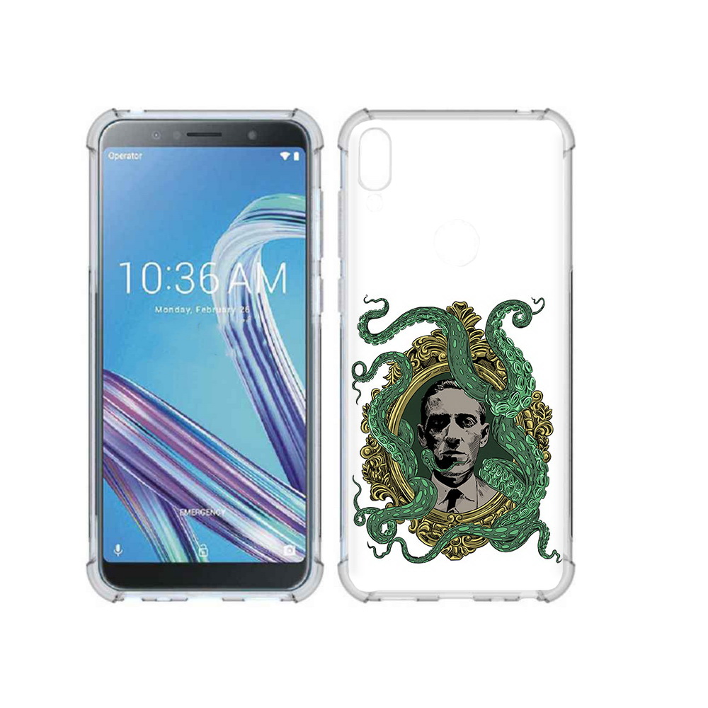 

Чехол MyPads Tocco для Asus ZenFone Max Pro (ZB602KL) портрет с кракеном, Прозрачный, Tocco