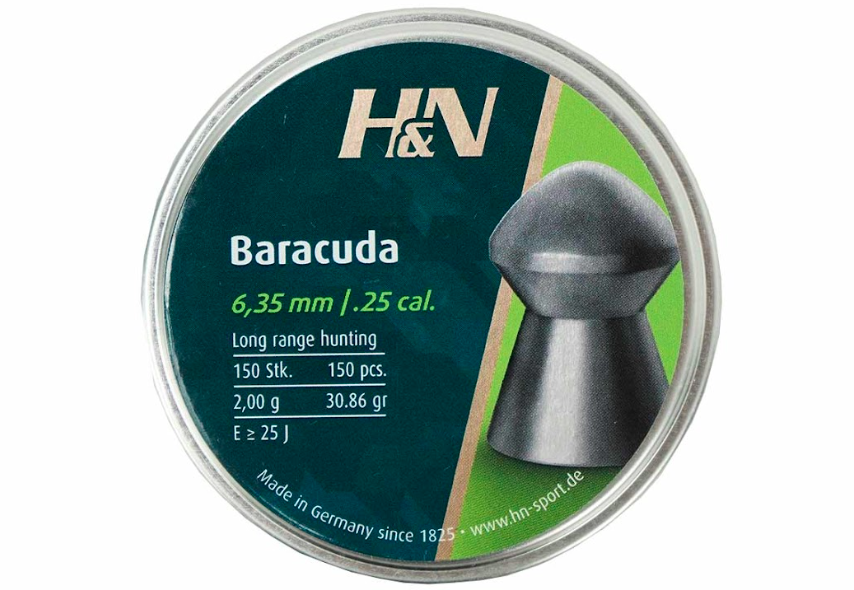 Пули пневматические H&N Baracuda 6,35 мм 2,01 грамма (150 шт.)