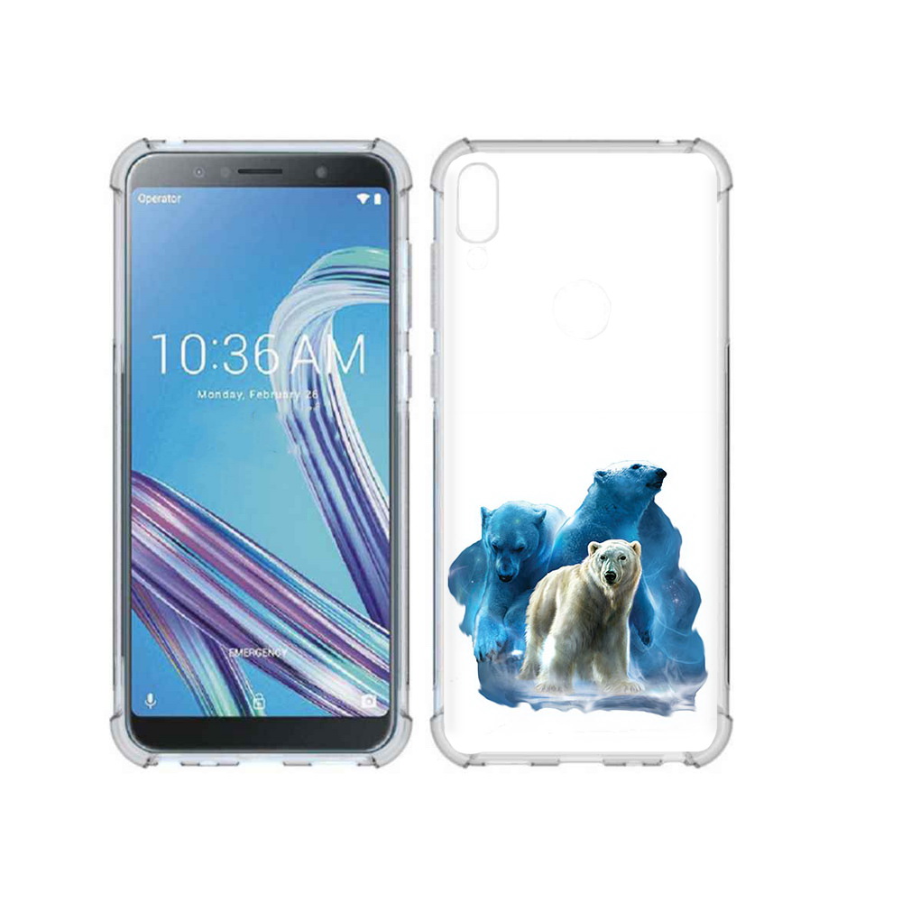 

Чехол MyPads Tocco для Asus ZenFone Max Pro (ZB602KL) полярный медведь, Прозрачный, Tocco